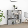 vidaXL Libreria/Divisorio Grigio Cemento 100x24x94 cm