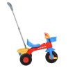 vidaXL Triciclo per Bambini con Maniglione Multicolore