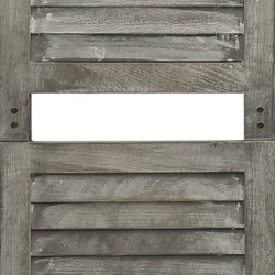 vidaXL Divisorio a 3 Pannelli Grigio 106,5x166 cm in Legno Massello