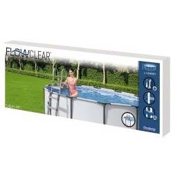 Bestway Scaletta per Piscina Flowclear a 4 Gradini 132 cm