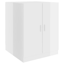 vidaXL Mobile per Lavatrice Bianco Lucido 71x71,5x91,5 cm