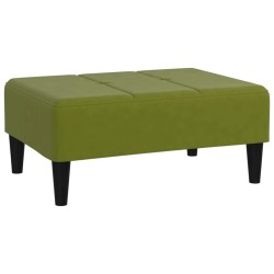 vidaXL Poggiapiedi Verde Chiaro 78x56x32 cm in Velluto