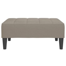 vidaXL Poggiapiedi Grigio Chiaro 78x56x32 cm in Velluto