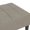 vidaXL Poggiapiedi Grigio Chiaro 78x56x32 cm in Velluto