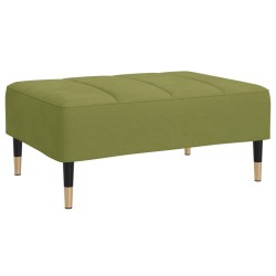 vidaXL Poggiapiedi Verde Chiaro 78x56x32 cm in Velluto