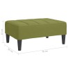 vidaXL Poggiapiedi Verde Chiaro 78x56x32 cm in Velluto