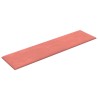 Pannelli Murali 12 pz Rosa 60x15 cm Velluto 1,08 m²