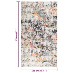 vidaXL Tappeto da Esterni a Tessitura Piatta 115x170 cm Multicolore