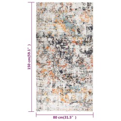 vidaXL Tappeto da Esterni a Tessitura Piatta 80x150 cm Multicolore