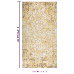 vidaXL Tappeto da Esterni a Tessitura Piatta 80x150 cm Giallo 