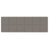 Pannelli Murali 12 pz Grigio Chiaro 90x30 cm Velluto 3,24 m²