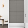 Pannelli Murali 12 pz Grigio Chiaro 60x30 cm in Tessuto 2,16 m²