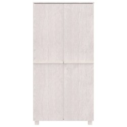 vidaXL Armadio HAMAR Bianco 89x50x180 cm in Legno Massello di Pino