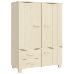 vidaXL Armadio HAMAR Miele 99x45x137 cm in Legno Massello di Pino