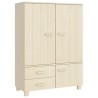 vidaXL Armadio HAMAR Miele 99x45x137 cm in Legno Massello di Pino