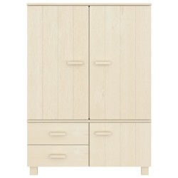 vidaXL Armadio HAMAR Miele 99x45x137 cm in Legno Massello di Pino