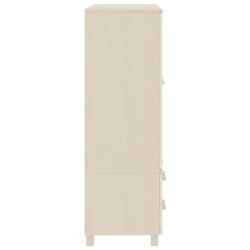 vidaXL Armadio HAMAR Miele 99x45x137 cm in Legno Massello di Pino