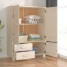 vidaXL Armadio HAMAR Miele 99x45x137 cm in Legno Massello di Pino