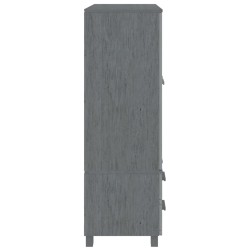 vidaXL Armadio HAMAR Grigio Scuro 99x45x137 cm Legno Massello di Pino