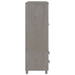 vidaXL Armadio HAMAR Grigio Chiaro 99x45x137 cm Legno Massello di Pino