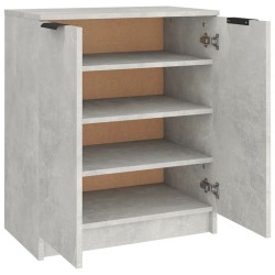 vidaXL Scarpiera Grigio Cemento 59x35x70 cm in Legno ingegnerizzato