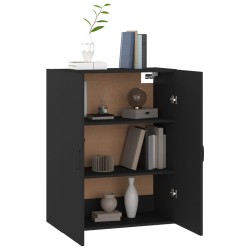 vidaXL Mobile Pensile Nero 69,5x34x90 cm in Legno ingegnerizzato