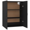 vidaXL Mobile Pensile Nero 69,5x34x90 cm in Legno ingegnerizzato