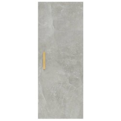 vidaXL Armadietto a Muro Grigio Cemento 34,5x34x90cm Legno ingegnerizzato