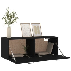 vidaXL Mobile Pensile Nero 100x36,5x35 cm Legno ingegnerizzato