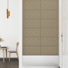 vidaXL Pannelli Murali 12 pz Cappuccino 60x30 cm Similpelle 2,16 m²