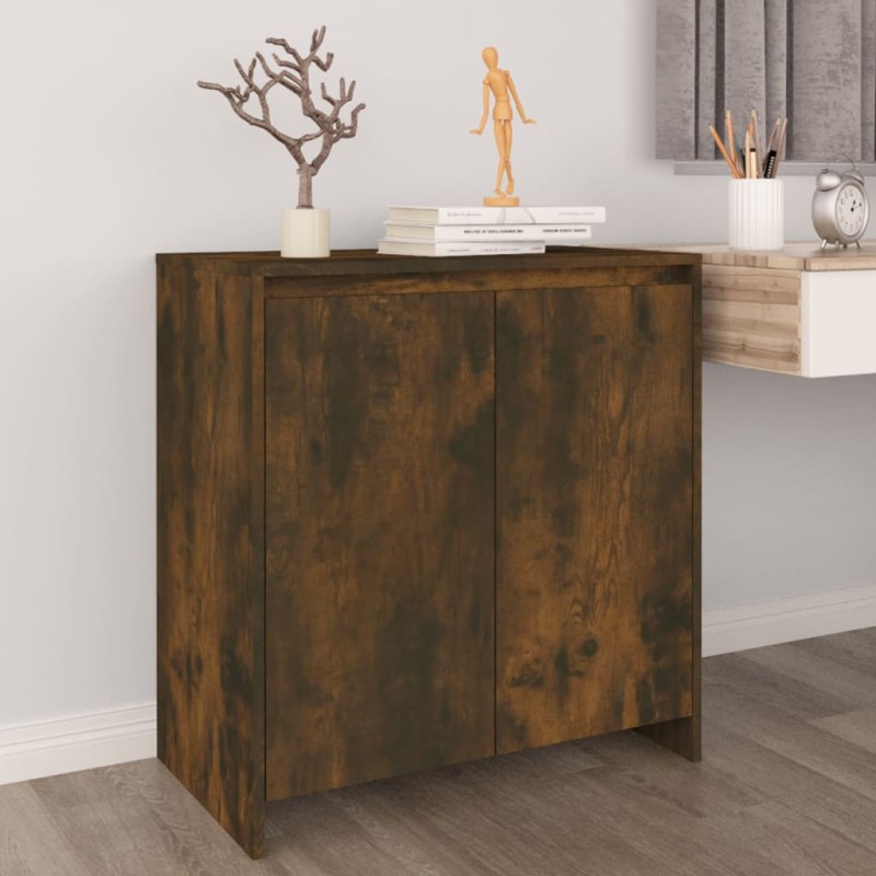 vidaXL Credenza Rovere Fumo 70x41x75 cm in Legno ingegnerizzato