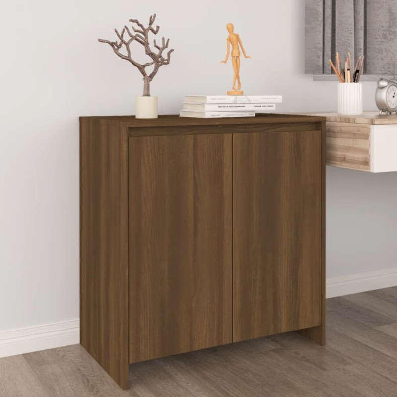 vidaXL Credenza Rovere Marrone 70x41x75 cm in Legno ingegnerizzato