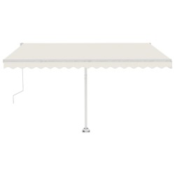    Tenda Automatica con Sensore Vento e LED 450x350 cm Crema