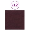 vidaXL Pannelli Murali 12 pz Viola 30x30 cm in Tessuto 1,08 m²