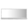 Specchio da Bagno Grigio Cemento 90x10,5x37 cm in Truciolato