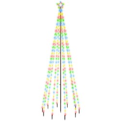 Albero di Natale con Puntale Colorato 310 LED 300 cm