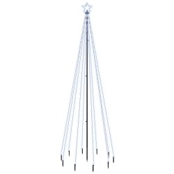 Albero di Natale con Puntale Bianco Freddo 310 LED 300 cm