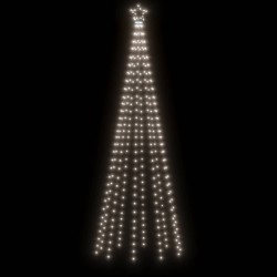 Albero di Natale con Puntale Bianco Freddo 310 LED 300 cm