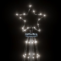 Albero di Natale con Puntale Bianco Freddo 310 LED 300 cm