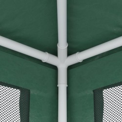 Tenda per Feste con 10 Pareti Laterali in Rete Verde 3x12m HDPE