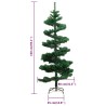 Albero di Natale a Spirale con Base e LED Verde 150 cm PVC