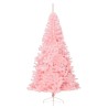 Albero di Natale Artificiale a Metà con Supporto Rosa 240cm PVC