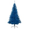 Albero di Natale Artificiale a Metà con Supporto Blu 240 cm PVC