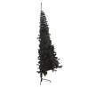 Albero di Natale Artificiale a Metà con Base Nero 150 cm PVC