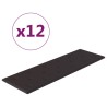 vidaXL Pannelli Murali 12 pz Neri 90x30 cm in Similpelle 3,24 m²