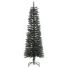 Albero di Natale Artificiale Sottile con Base Verde 150 cm PVC