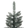 Albero di Natale Artificiale Sottile con Base Verde 180 cm PVC