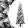 Albero di Natale Artificiale con Neve Floccata 210 cm PVC e PE