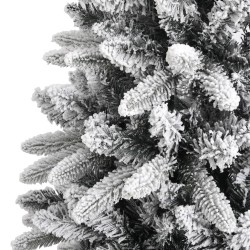 Albero di Natale Artificiale con Neve Floccata 210 cm PVC e PE