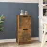 Credenza Rovere Fumo 30x30x70 cm in Legno ingegnerizzato